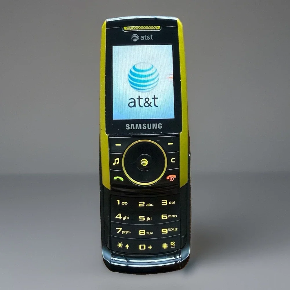 Samsung SGH-A737 Green & Black-AT&T Cellular Slider Phone Turns On WORKING